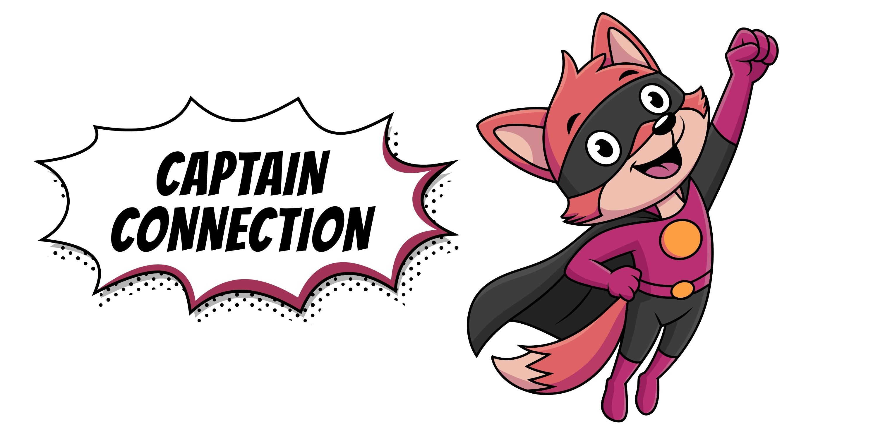 captain connection, face to face fox superhero icon